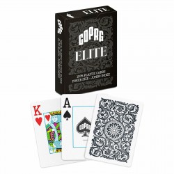 Carti de joc Poker, Copag Elite - 100% Plastic, Black