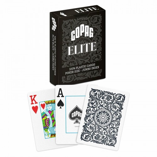 Carti de joc Poker, Copag Elite - 100% Plastic, Black Carti de joc Poker, Copag Elite - 100% Plastic, Black