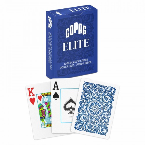 Carti de joc Poker, Copag Elite - 100% Plastic, Blue Carti de joc Poker, Copag Elite - 100% Plastic, Blue