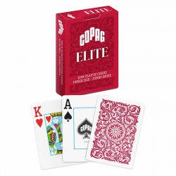 Carti de joc Poker, Copag Elite - 100% Plastic, Red