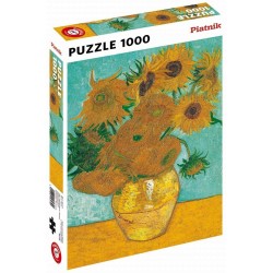 Puzzle Piatnik "Vincent van Gogh - Floarea Soarelui", 1000 piese, dimensiune 68 x 48 cm, produs in Austria