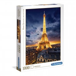 Puzzle Clementoni, High Quality Collection - Tour Eiffel, 1000 piese, dimensiuni 69 x 50 cm, produs in Italia
