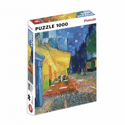 Puzzle Piatnik "Vincent van Gogh - Terasa de cafenea seara", 1000 piese, dimensiune 68 x 48 cm, produs in Austria