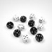 Set 12 zaruri 10 mm, bine finisate, pentru Table si alte jocuri