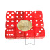 Set 12 zaruri de 12 mm, rosii, de calitate, plastic translucid