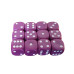 Set 12 zaruri de 12 mm, mov, de calitate, plastic opac