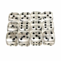 Set 12 zaruri de 12 mm, de calitate, plastic transparent